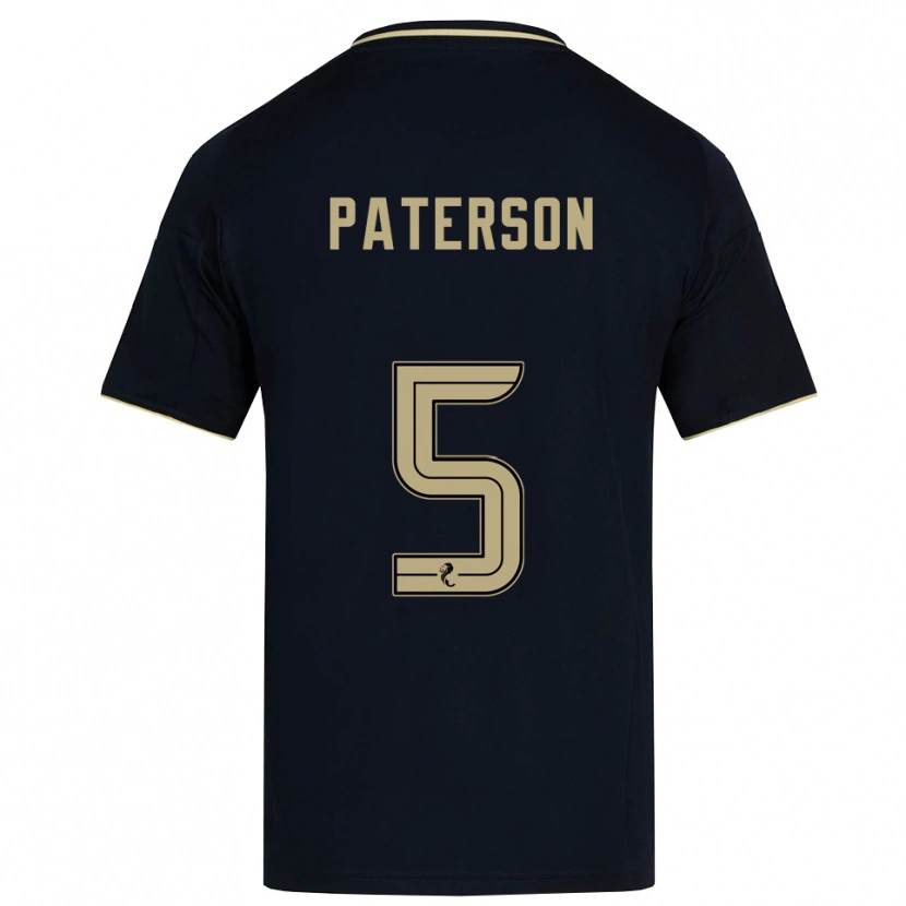Danxen Niño Camiseta Donna Paterson #5 Azul Marino Dorado 2ª Equipación 2025/26 La Camisa México