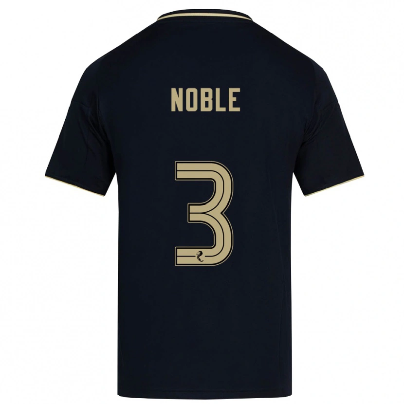 Danxen Niño Camiseta Niamh Noble #3 Azul Marino Dorado 2ª Equipación 2025/26 La Camisa México