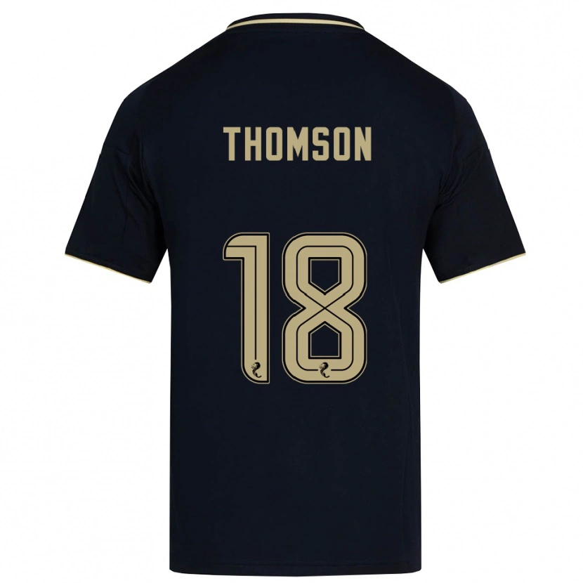 Danxen Niño Camiseta Eva Thomson #18 Azul Marino Dorado 2ª Equipación 2025/26 La Camisa México