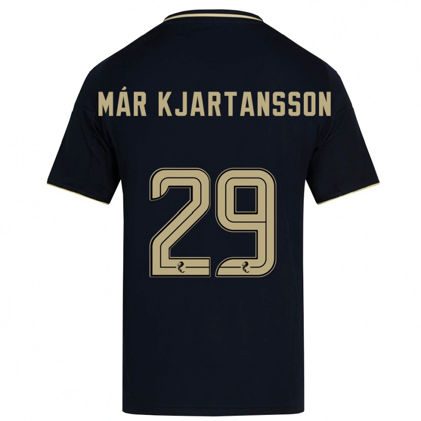 Danxen Niño Camiseta Kjartan Már Kjartansson #29 Azul Marino Dorado 2ª Equipación 2025/26 La Camisa México