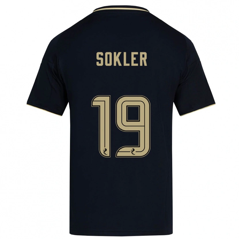 Danxen Niño Camiseta Ester Sokler #19 Azul Marino Dorado 2ª Equipación 2025/26 La Camisa México
