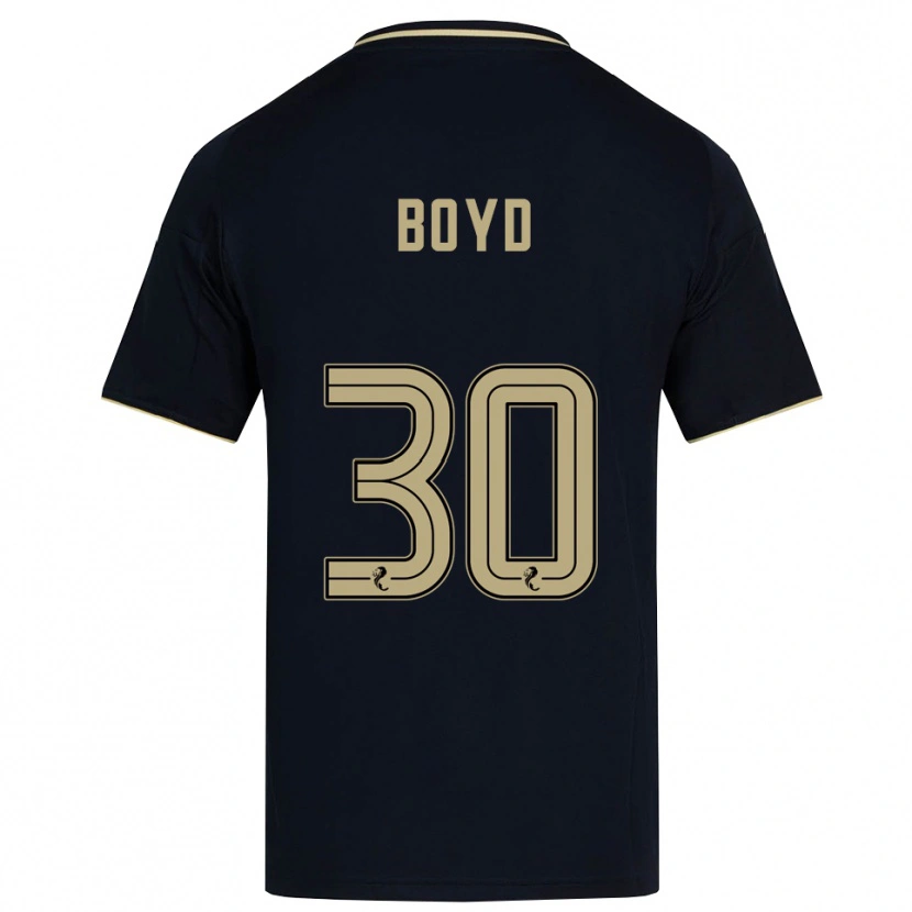 Danxen Niño Camiseta Fletcher Boyd #30 Azul Marino Dorado 2ª Equipación 2025/26 La Camisa México