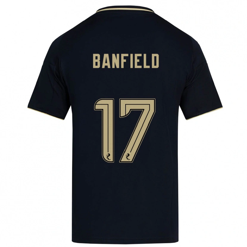 Danxen Niño Camiseta Keeley Banfield #17 Azul Marino Dorado 2ª Equipación 2025/26 La Camisa México