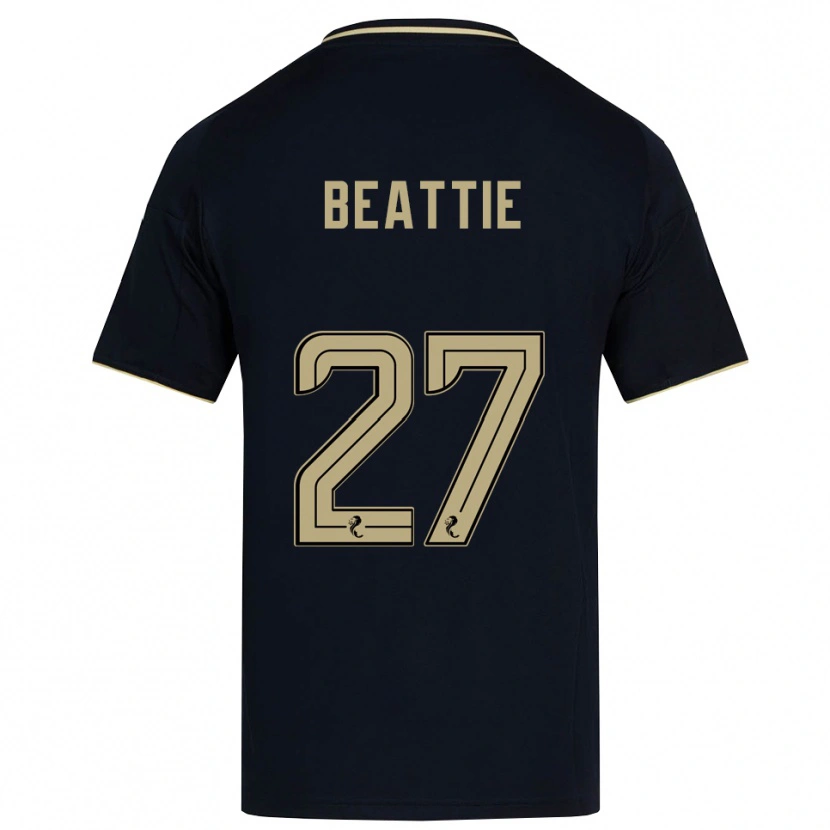 Danxen Niño Camiseta Kerry Beattie #27 Azul Marino Dorado 2ª Equipación 2025/26 La Camisa México
