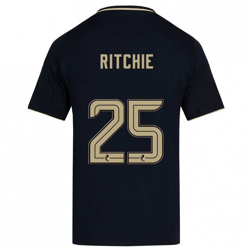 Danxen Niño Camiseta Tom Ritchie #25 Azul Marino Dorado 2ª Equipación 2025/26 La Camisa México