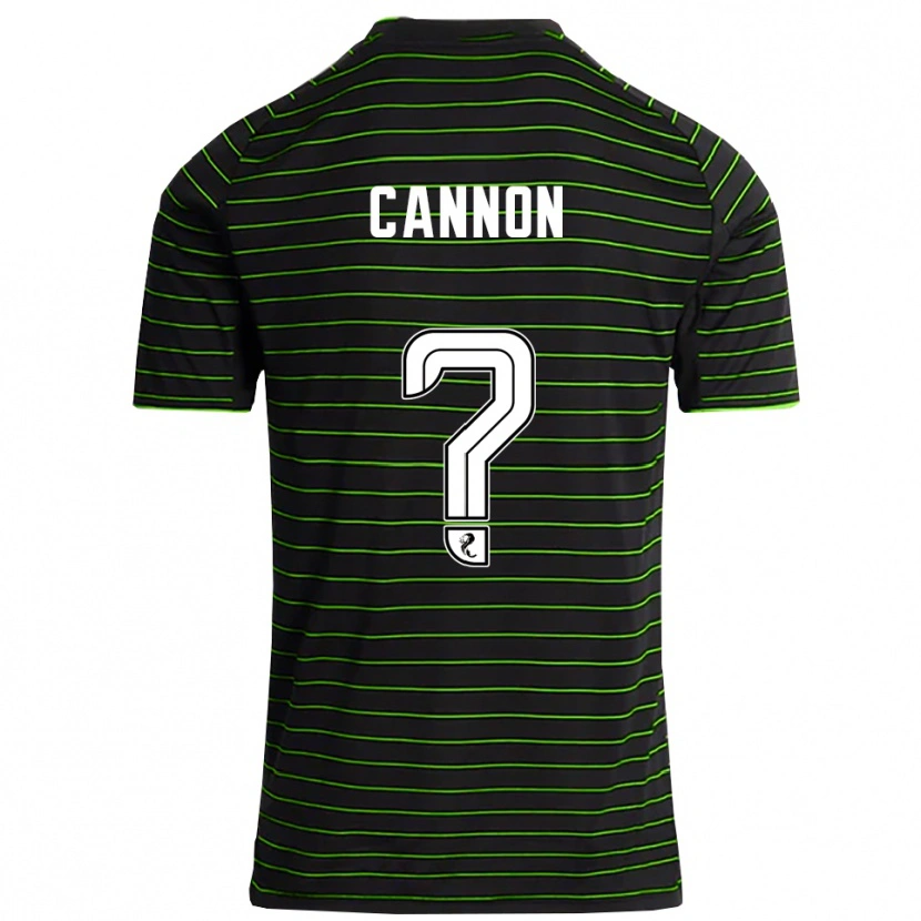 Danxen Niño Camiseta Aidan Cannon #0 Negro Verde 2ª Equipación 2025/26 La Camisa México