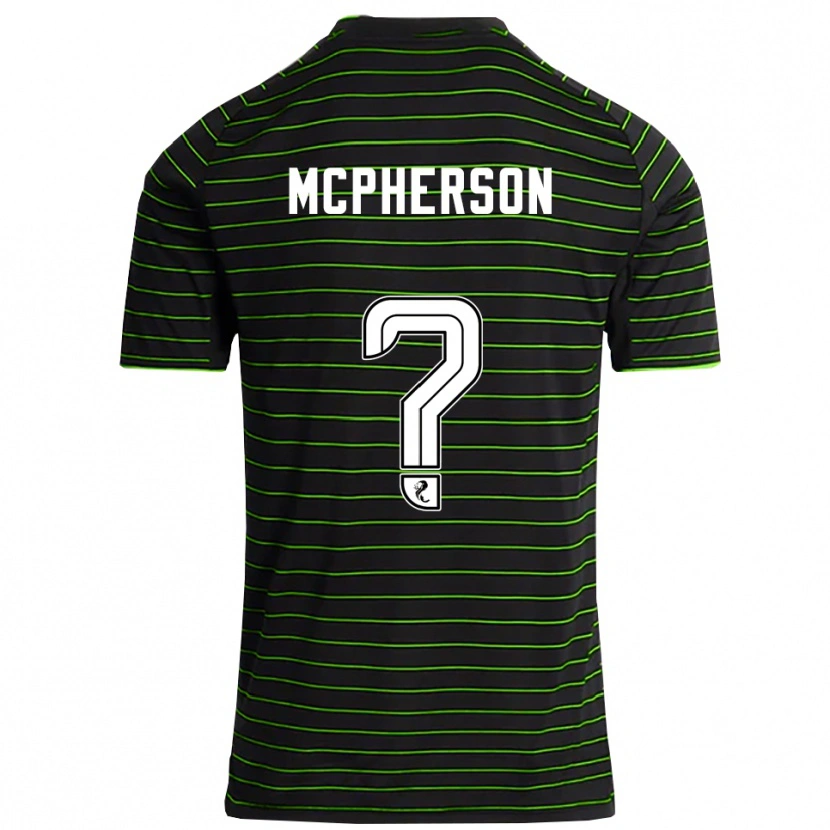 Danxen Niño Camiseta Ben Mcpherson #0 Negro Verde 2ª Equipación 2025/26 La Camisa México