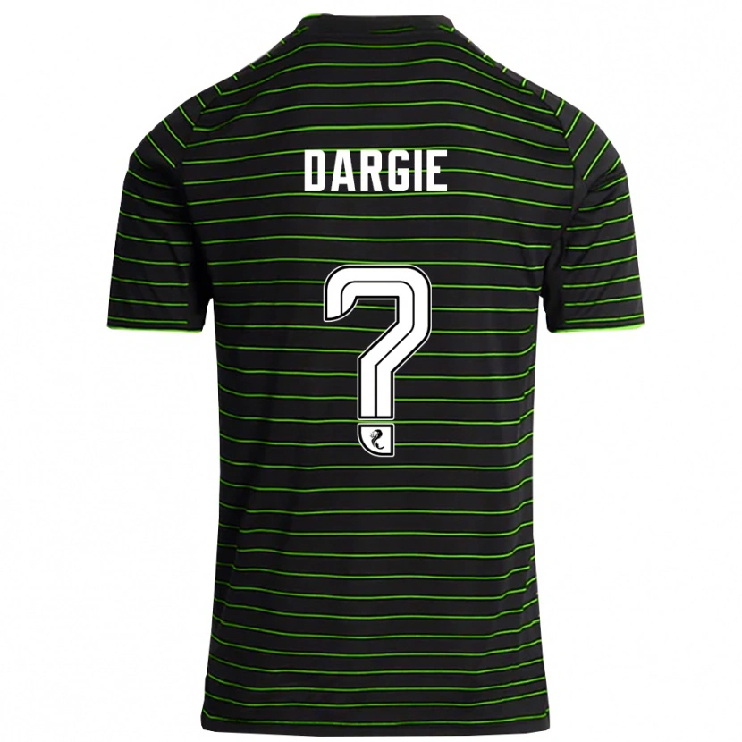 Danxen Niño Camiseta Ryhs Dargie #0 Negro Verde 2ª Equipación 2025/26 La Camisa México