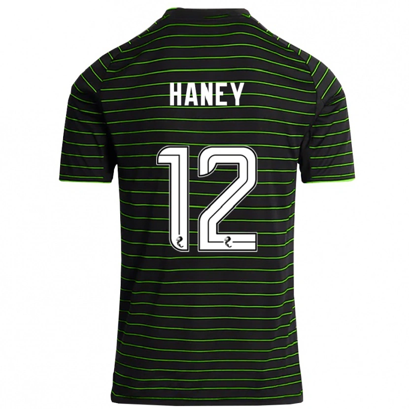 Danxen Niño Camiseta Joseph Haney #12 Negro Verde 2ª Equipación 2025/26 La Camisa México