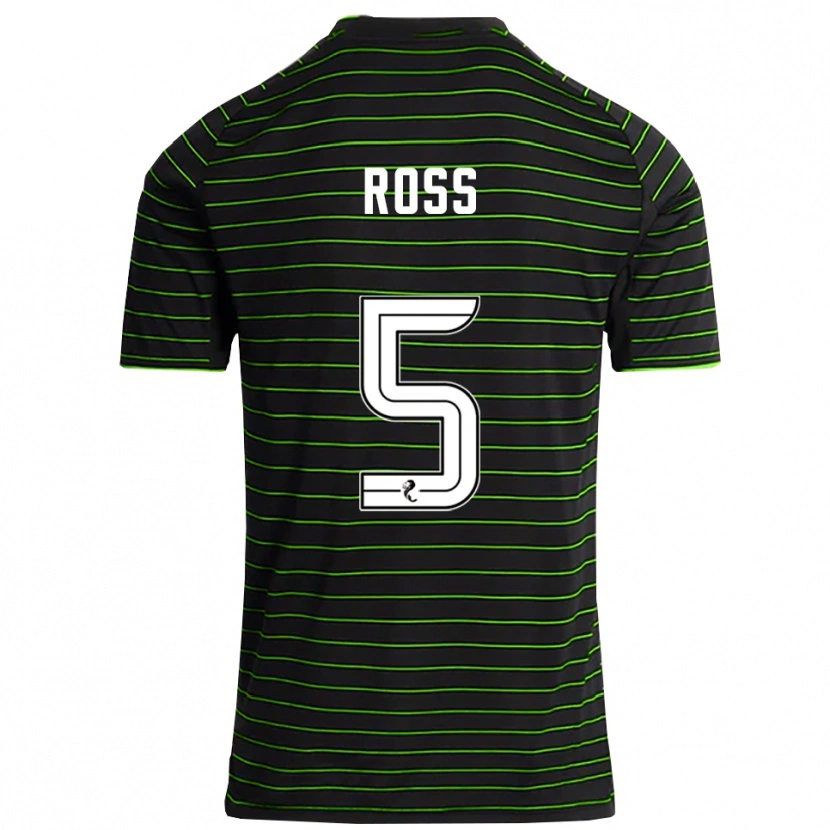 Danxen Niño Camiseta Natalie Ross #5 Negro Verde 2ª Equipación 2025/26 La Camisa México