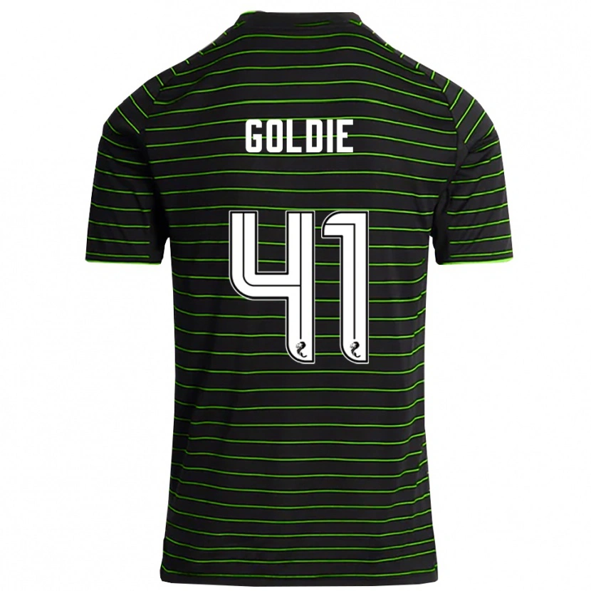Danxen Niño Camiseta Clare Goldie #41 Negro Verde 2ª Equipación 2025/26 La Camisa México