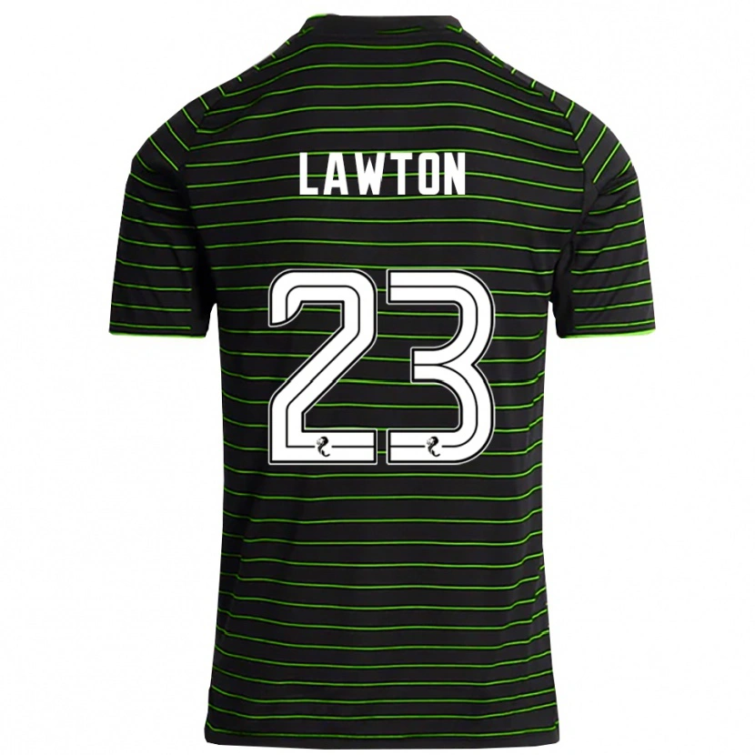 Danxen Niño Camiseta Emma Lawton #23 Negro Verde 2ª Equipación 2025/26 La Camisa México