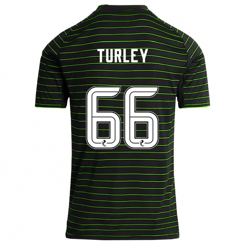 Danxen Niño Camiseta Francis Turley #66 Negro Verde 2ª Equipación 2025/26 La Camisa México