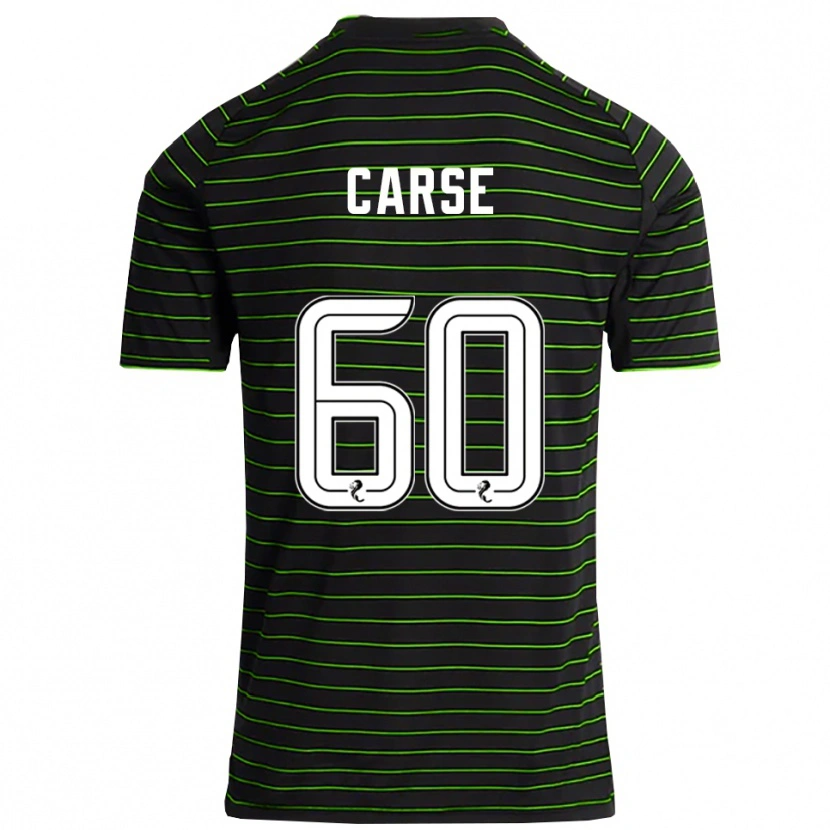 Danxen Niño Camiseta Mackenzie Carse #60 Negro Verde 2ª Equipación 2025/26 La Camisa México