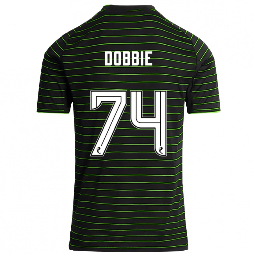 Danxen Niño Camiseta Lewis Dobbie #74 Negro Verde 2ª Equipación 2025/26 La Camisa México