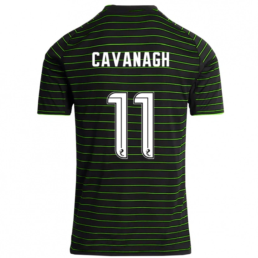 Danxen Niño Camiseta Colette Cavanagh #11 Negro Verde 2ª Equipación 2025/26 La Camisa México