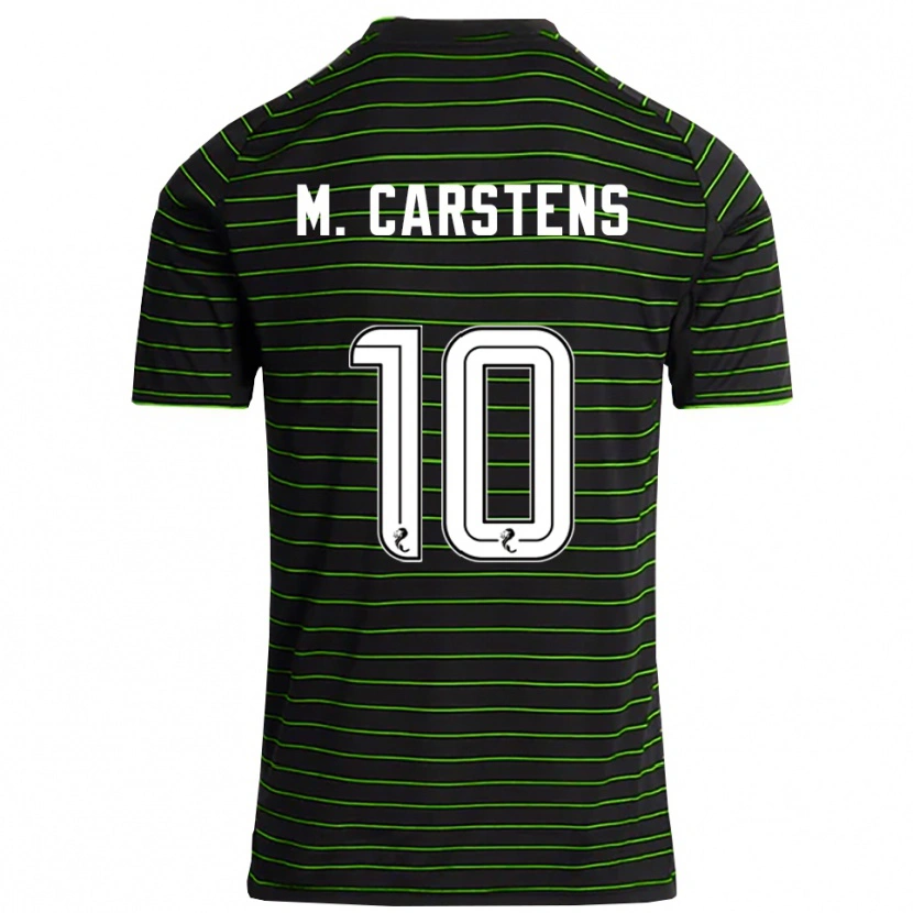 Danxen Niño Camiseta Mathilde Carstens #10 Negro Verde 2ª Equipación 2025/26 La Camisa México