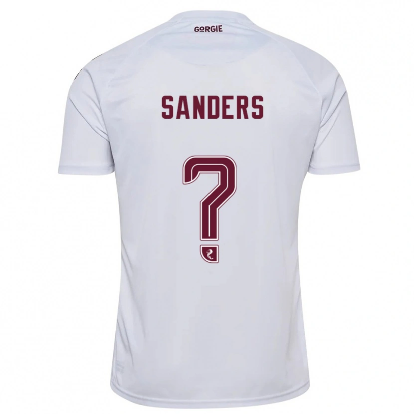 Danxen Niño Camiseta Charlie Sanders #0 Blanco Borgoña 2ª Equipación 2025/26 La Camisa México