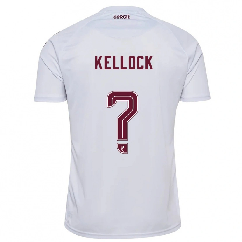 Danxen Niño Camiseta Peter Kellock #0 Blanco Borgoña 2ª Equipación 2025/26 La Camisa México