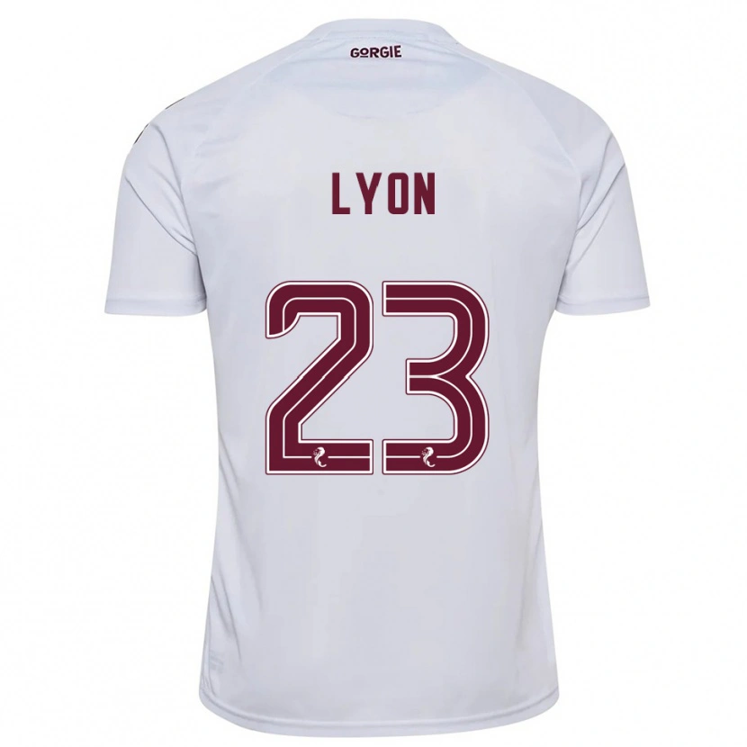 Danxen Niño Camiseta Jack Lyon #23 Blanco Borgoña 2ª Equipación 2025/26 La Camisa México