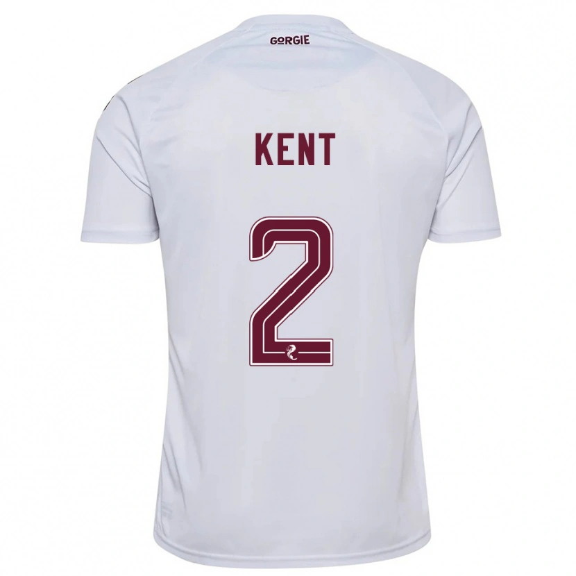 Danxen Niño Camiseta Frankie Kent #2 Blanco Borgoña 2ª Equipación 2025/26 La Camisa México