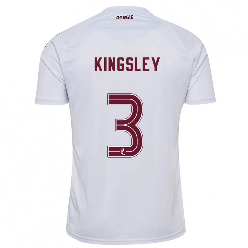 Danxen Niño Camiseta Stephen Kingsley #3 Blanco Borgoña 2ª Equipación 2025/26 La Camisa México