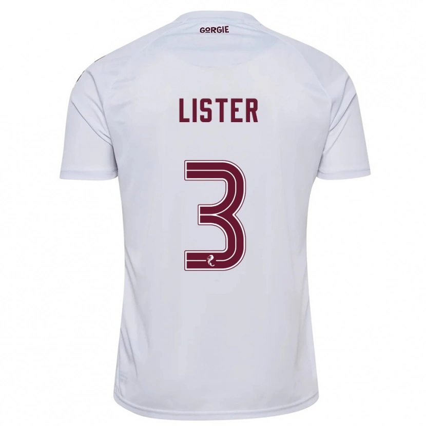 Danxen Niño Camiseta Henry James #3 Blanco Borgoña 2ª Equipación 2025/26 La Camisa México