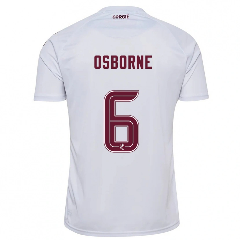 Danxen Niño Camiseta Alfie Osborne #6 Blanco Borgoña 2ª Equipación 2025/26 La Camisa México