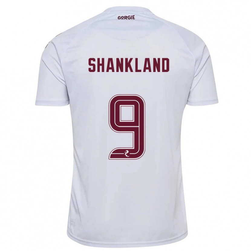 Danxen Niño Camiseta Lawrence Shankland #9 Blanco Borgoña 2ª Equipación 2025/26 La Camisa México