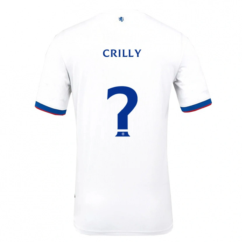 Danxen Niño Camiseta Aiden Crilly #0 Blanco Rojo Azul 2ª Equipación 2025/26 La Camisa México