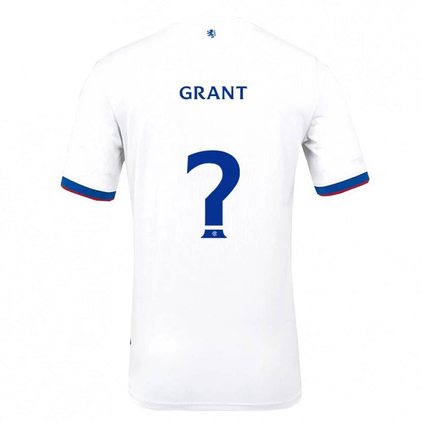Danxen Niño Camiseta Leyton Grant #0 Blanco Rojo Azul 2ª Equipación 2025/26 La Camisa México