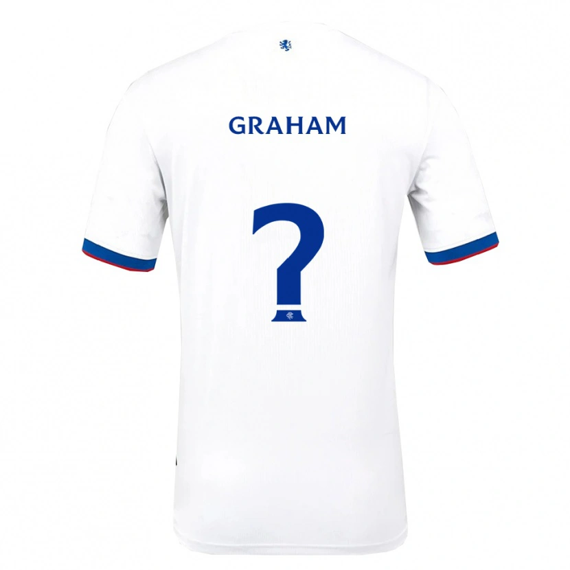 Danxen Niño Camiseta James Graham #0 Blanco Rojo Azul 2ª Equipación 2025/26 La Camisa México
