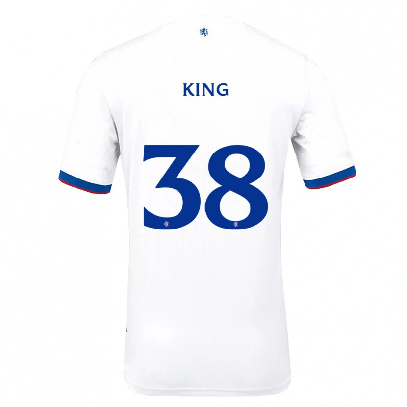 Danxen Niño Camiseta Leon King #38 Blanco Rojo Azul 2ª Equipación 2025/26 La Camisa México