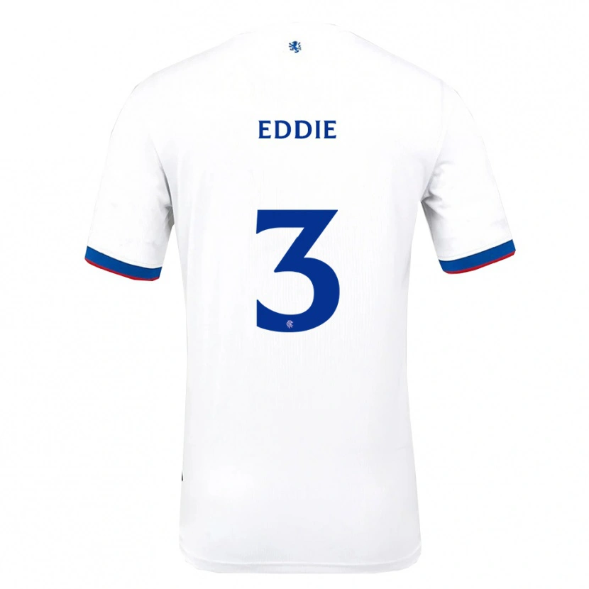 Danxen Niño Camiseta Leah Eddie #3 Blanco Rojo Azul 2ª Equipación 2025/26 La Camisa México