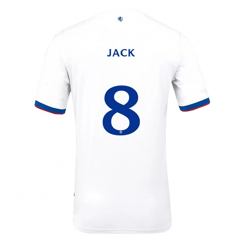 Danxen Niño Camiseta Ryan Jack #8 Blanco Rojo Azul 2ª Equipación 2025/26 La Camisa México