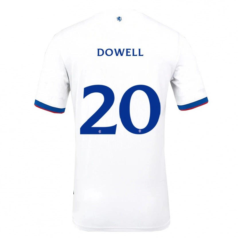 Danxen Niño Camiseta Kieran Dowell #20 Blanco Rojo Azul 2ª Equipación 2025/26 La Camisa México