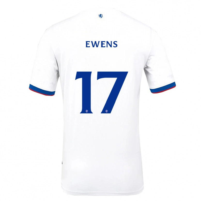 Danxen Niño Camiseta Sarah Ewens #17 Blanco Rojo Azul 2ª Equipación 2025/26 La Camisa México