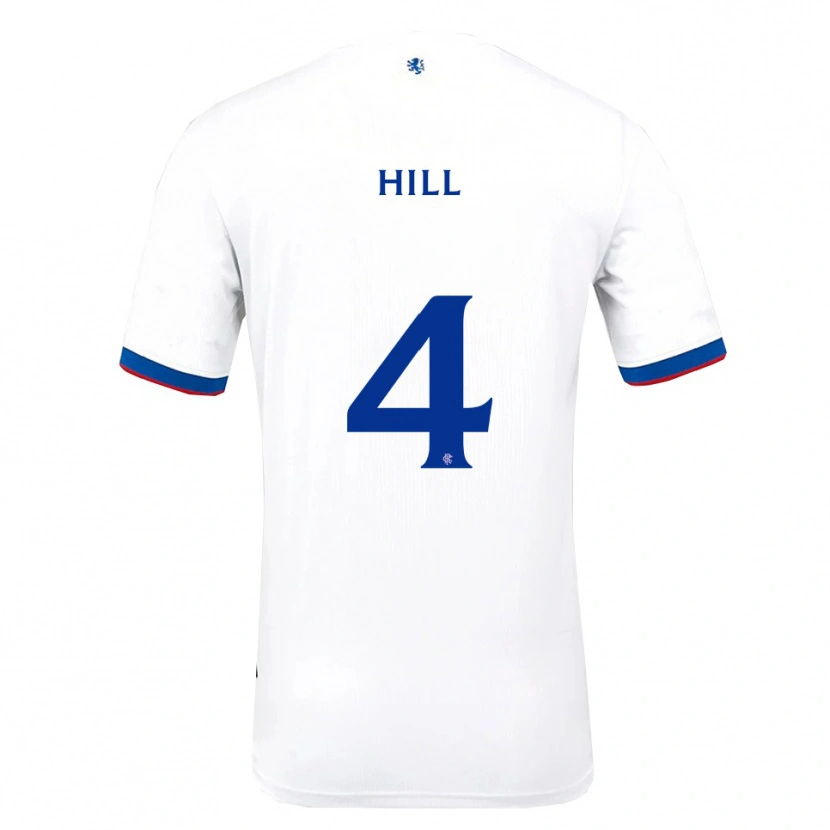 Danxen Niño Camiseta Kathryn Hill #4 Blanco Rojo Azul 2ª Equipación 2025/26 La Camisa México