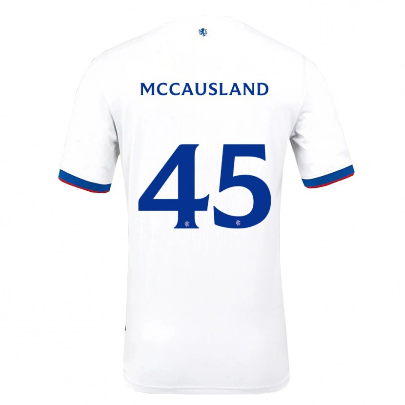 Danxen Niño Camiseta Ross Mccausland #45 Blanco Rojo Azul 2ª Equipación 2025/26 La Camisa México