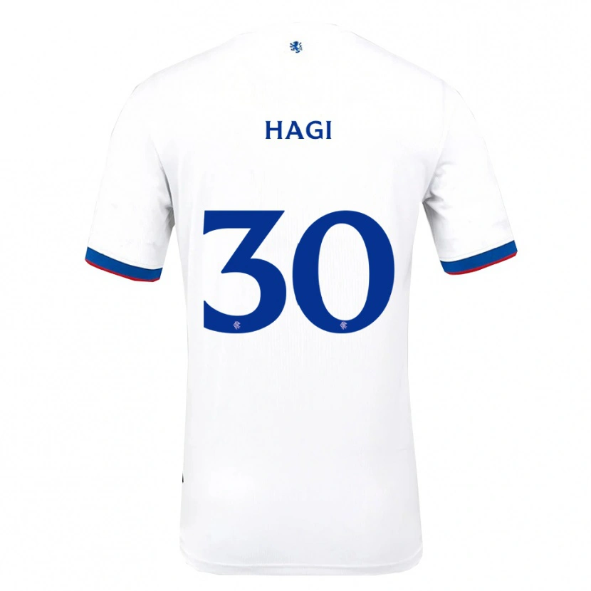 Danxen Niño Camiseta Ianis Hagi #30 Blanco Rojo Azul 2ª Equipación 2025/26 La Camisa México