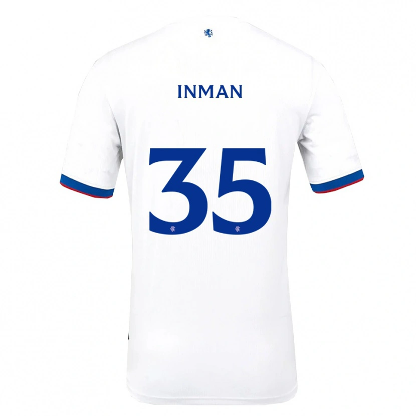 Danxen Niño Camiseta Lucy Inman #35 Blanco Rojo Azul 2ª Equipación 2025/26 La Camisa México