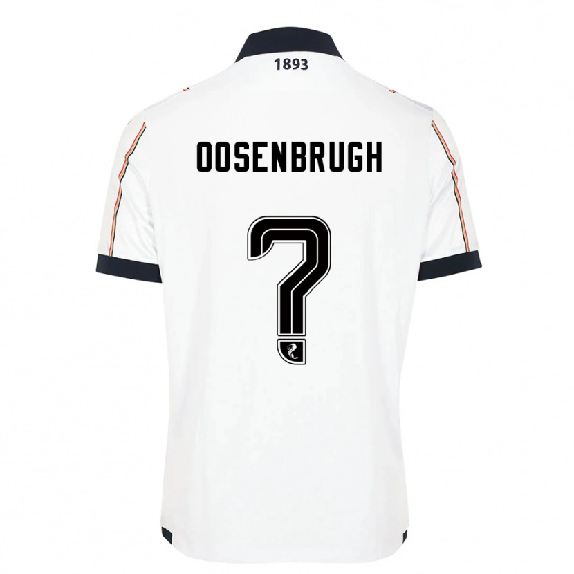 Danxen Niño Camiseta Charley Oosenbrugh #0 Blanco Azul Marino Rojo 2ª Equipación 2025/26 La Camisa México