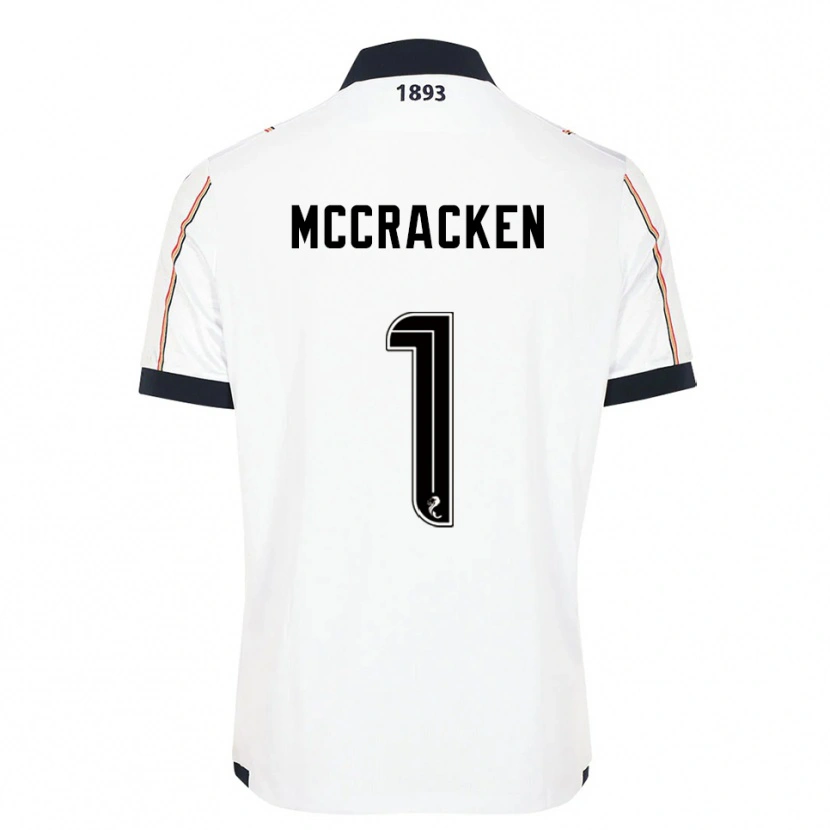 Danxen Niño Camiseta Jon Mccracken #1 Blanco Azul Marino Rojo 2ª Equipación 2025/26 La Camisa México