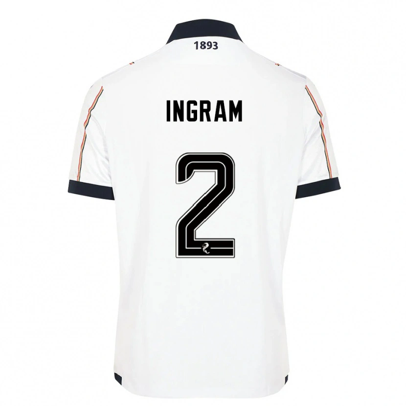 Danxen Niño Camiseta Ethan Ingram #2 Blanco Azul Marino Rojo 2ª Equipación 2025/26 La Camisa México