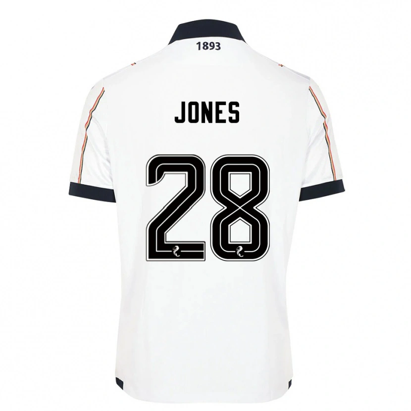 Danxen Niño Camiseta Callum Jones #28 Blanco Azul Marino Rojo 2ª Equipación 2025/26 La Camisa México