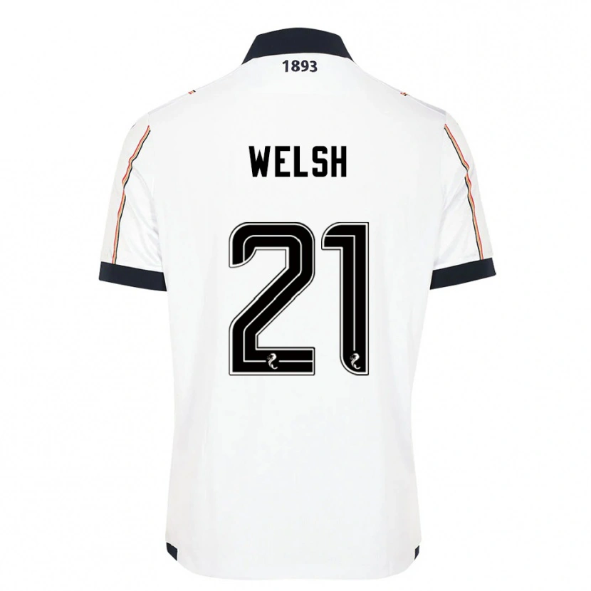Danxen Niño Camiseta Tom Welsh #21 Blanco Azul Marino Rojo 2ª Equipación 2025/26 La Camisa México