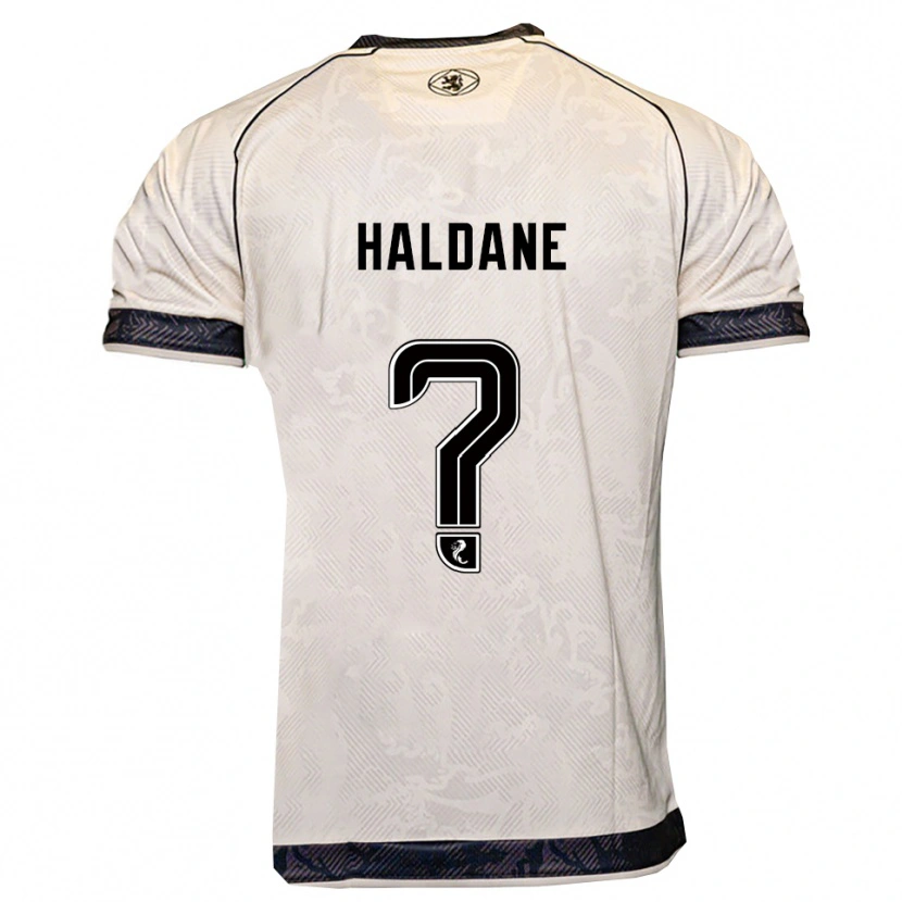Danxen Niño Camiseta Lewis Haldane #0 Blanco Negro 2ª Equipación 2025/26 La Camisa México