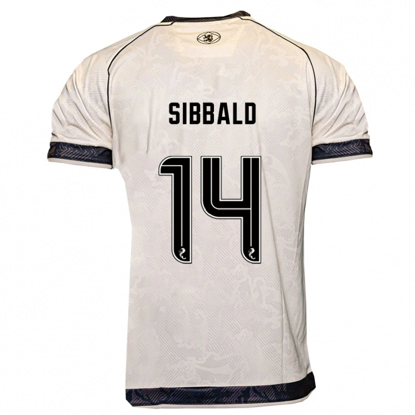 Danxen Niño Camiseta Craig Sibbald #14 Blanco Negro 2ª Equipación 2025/26 La Camisa México
