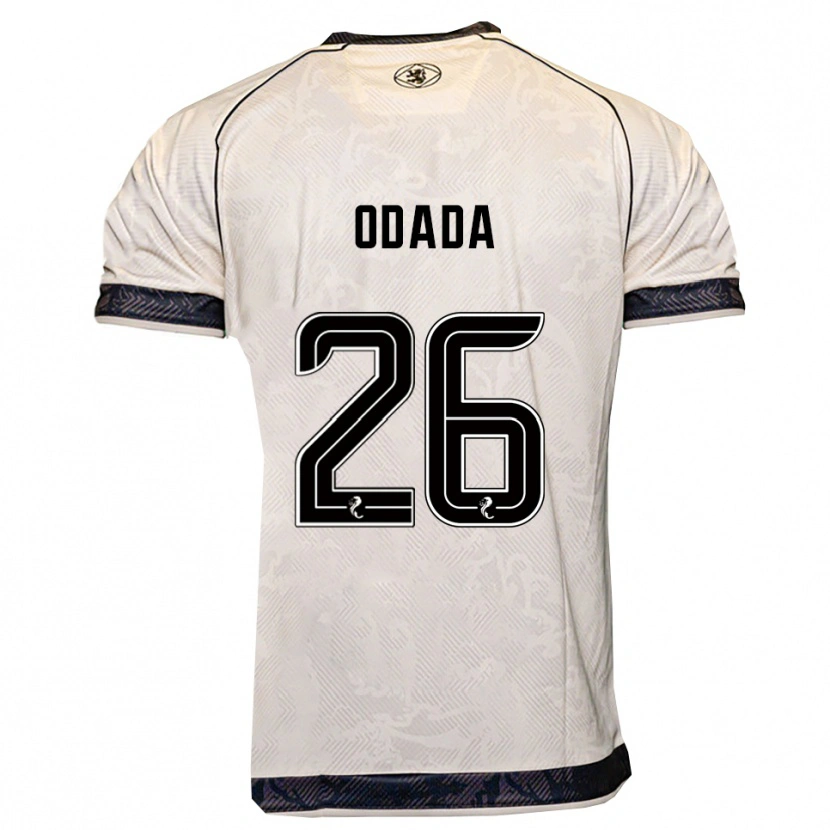 Danxen Niño Camiseta Richard Odada #26 Blanco Negro 2ª Equipación 2025/26 La Camisa México