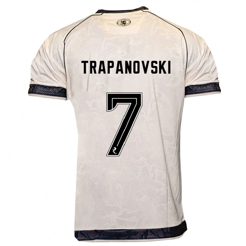 Danxen Niño Camiseta Kristijan Trapanovski #7 Blanco Negro 2ª Equipación 2025/26 La Camisa México